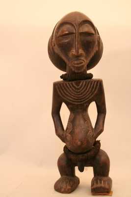 Bembe-Basumba.(statue), d`afrique : Rép.démoncratique du Congo., statuette Bembe-Basumba.(statue), masque ancien africain Bembe-Basumba.(statue), art du Rép.démoncratique du Congo. - Art Africain, collection privées Belgique. Statue africaine de la tribu des Bembe-Basumba.(statue), provenant du Rép.démoncratique du Congo., 436/844 Très belle petite statue d